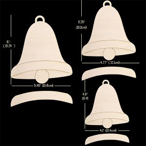 Christmas Bell Wood Sizes Small