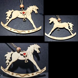 Rocking Horse Ornament Thin String