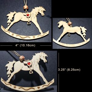 Rocking Horse Ornamentw Measures